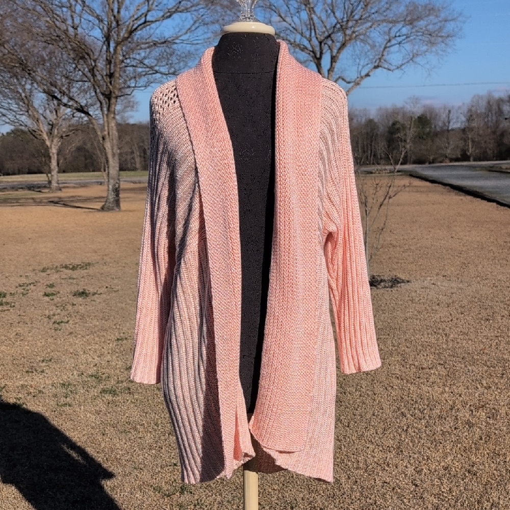 Chico's Soft Pink Cardigan Sweater